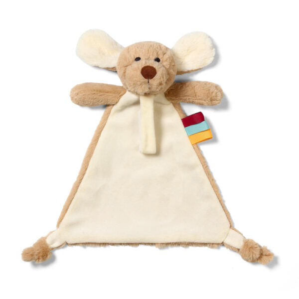 BabyOno szundikendő - Willy kutyus cumitartóval plüss