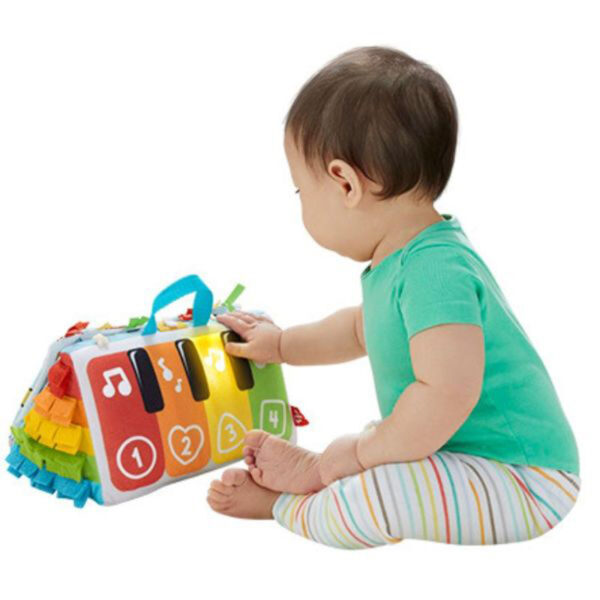 Fisher-Price Kick and Play rugdalozó talpak puha zongora HND54