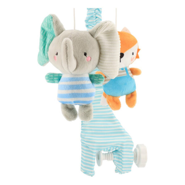 Baby Mix zenélő-forgó elektromos Elefánt és róka