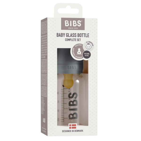 BIBS cumisüvegszett üveg 110ml grafit