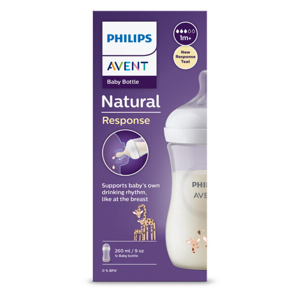 Philips AVENT cumisüveg Natural Response 260ml zsiráf