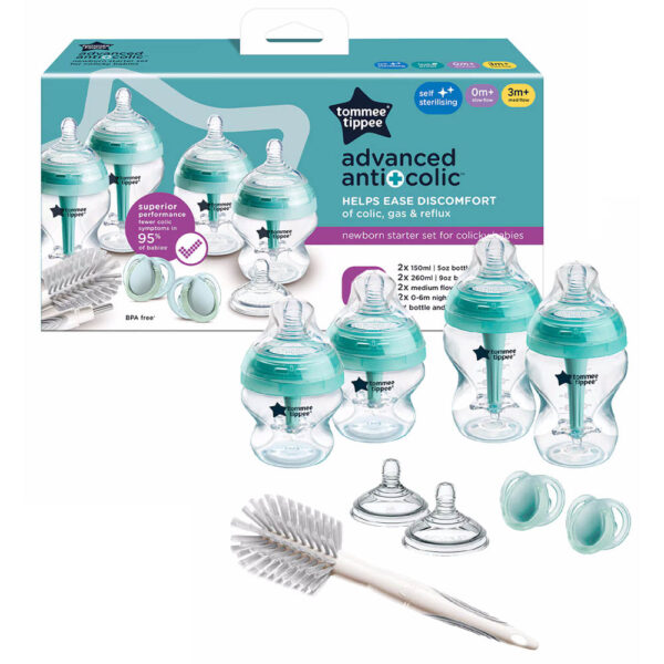 Tommee Tippee cumisüveg Advanced anti colic újszülött kezdő szett