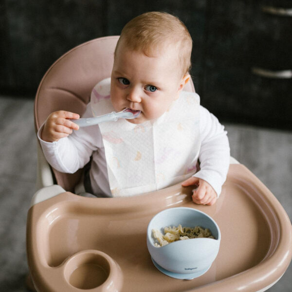 BabyOno tálka szilikon tapadó aljú kék