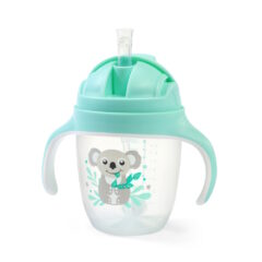 BabyOno itatópohár szívószállal füllel 240ml