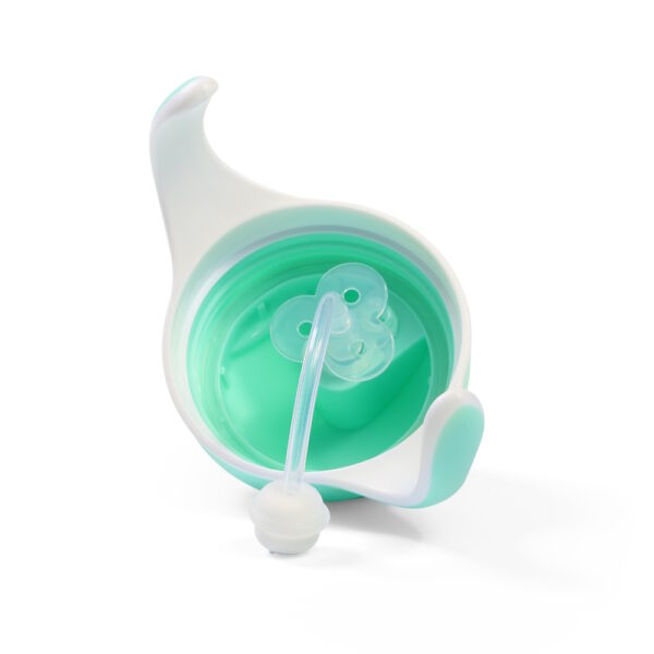 BabyOno itatópohár szívószállal füllel 240ml menta