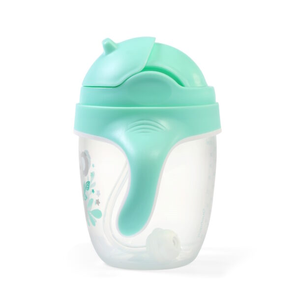 BabyOno itatópohár szívószállal füllel 240ml menta