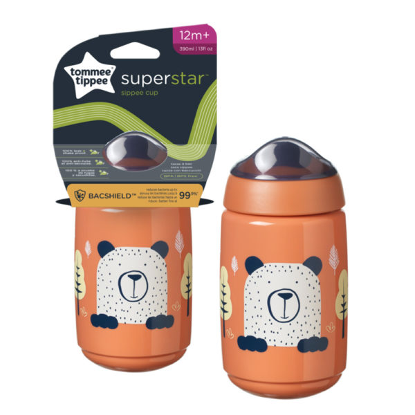 Tommee Tippee itatópohár - Superstar Sippee Cup csőrös 390ml 12hó terrakotta