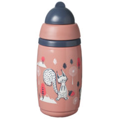 Tommee Tippee itatópohár - Superstar Insulated Straw Cup szívószálas hőtartó 266ml 12hó rózsaszín