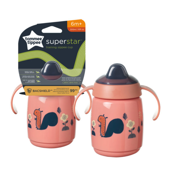 Tommee Tippee itatópohár - Superstar Training Sippee csőrös 300ml 6hó rózsaszín