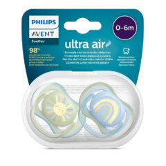 Philips AVENT játszócumi Ultra Air szivárványos 0-6hó fiús 2db