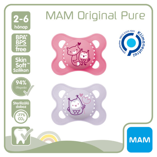 MAM játszócumi Original Pure 2-6hó dupla