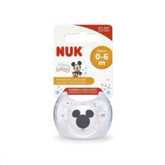NUK Trendline Disney szilikon játszó- és altatócumi 0-6hó Mickey fehér box