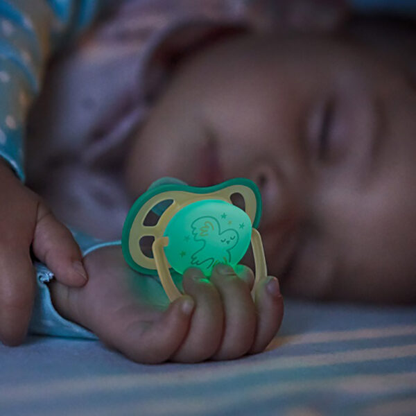 Philips AVENT játszócumi Ultra Air éjszakai 0-6hó fiús 2db