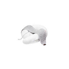 Scamp szoptatós párna formázott gombosvégű Little Heart White Grey