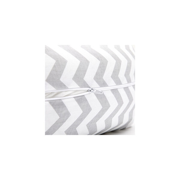 Scamp szoptatós párna univerzális pamut ZigZag Grey White