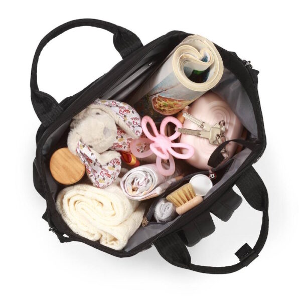 BabyOno pelenkázó táska MODERN STYLE hátizsák 27x40x19cm fekete