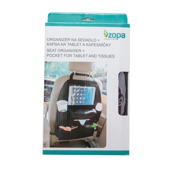 Zopa autós rendező üléstámlára tablet zsebbel