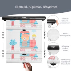 Zopa autós napellenző - roló 2 db - róka mintás